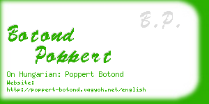 botond poppert business card